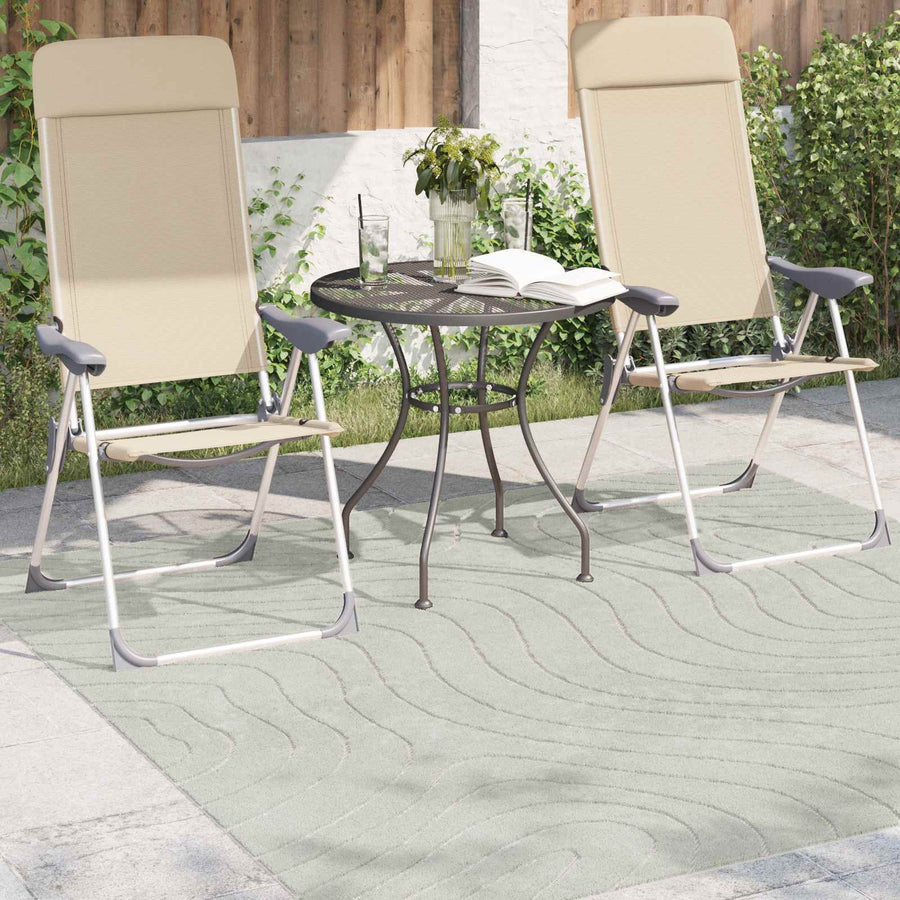 Vloerkleden Vierkant HUARTE Groen 120 x 120 cm Polyester