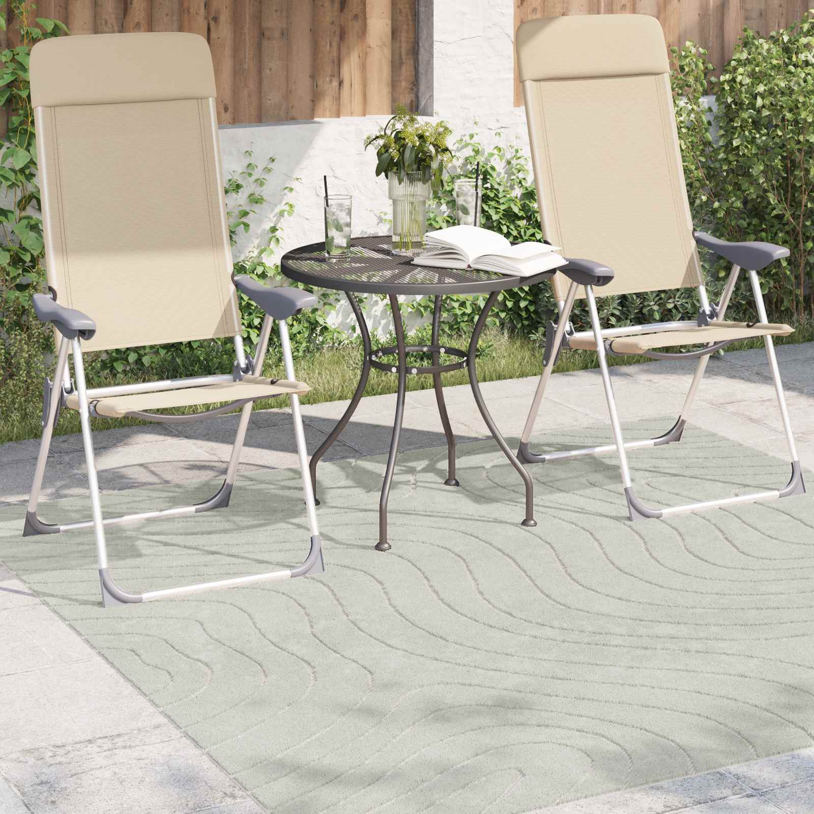 Vloerkleden Vierkant HUARTE Groen 200 x 200 cm Polyester