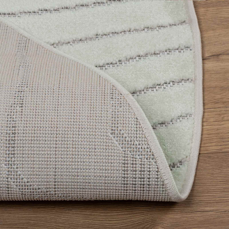 Vloerkleden Rond HUARTE Groen Ø 120 CM Polyester