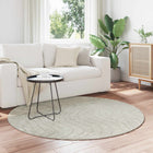 Round Rugs PALMERAS Green Ø 160 CM Polyester