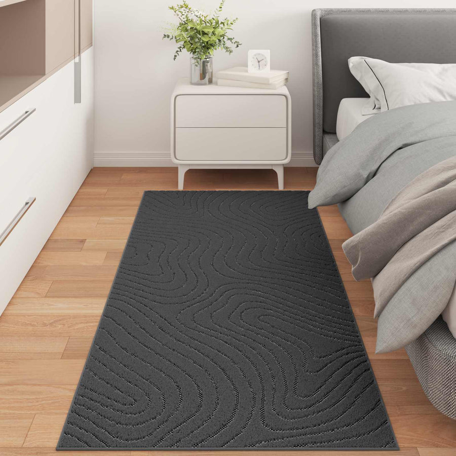 Vloerkleden Rechthoekig Antraciet 150 x 80 cm