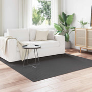 Vloerkleed vierkant 120x120 cm antraciet polyester