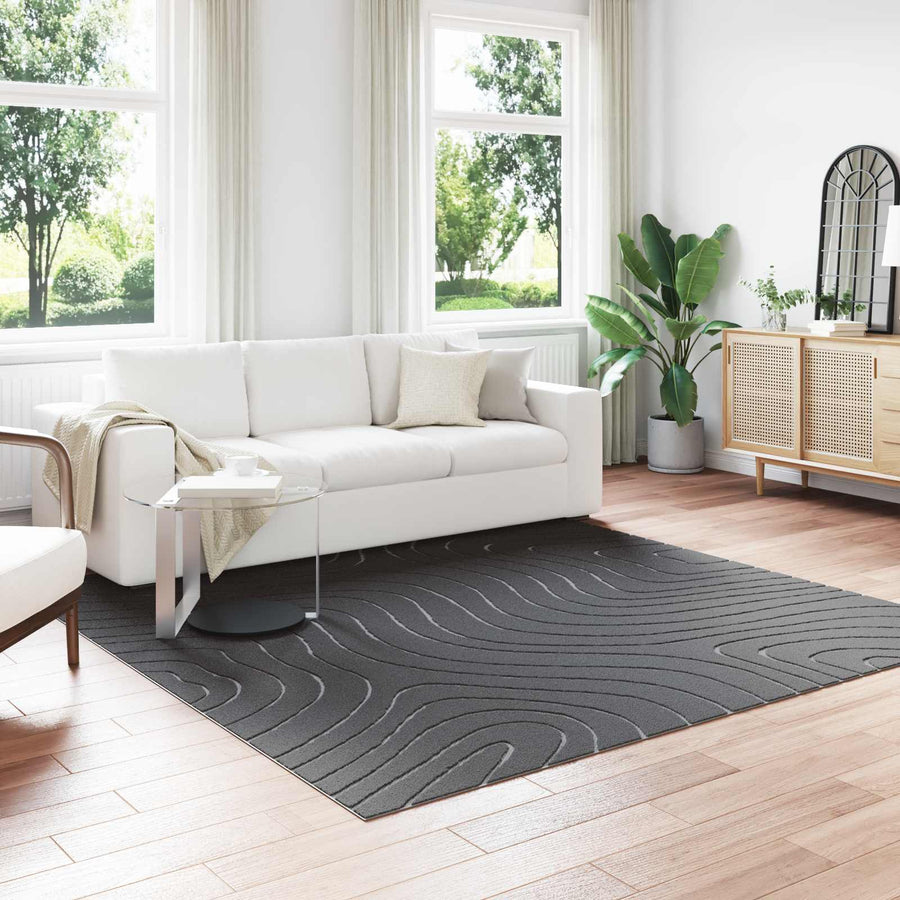 Vloerkleden Vierkant Antraciet 240 x 240 cm