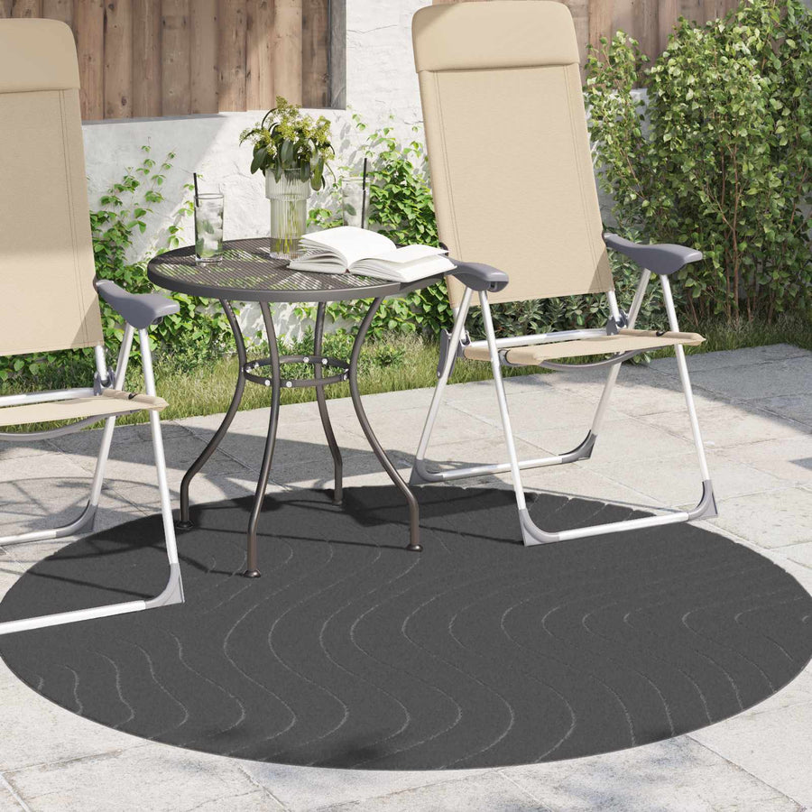 Vloerkleden Rond Antraciet Ø 120 CM
