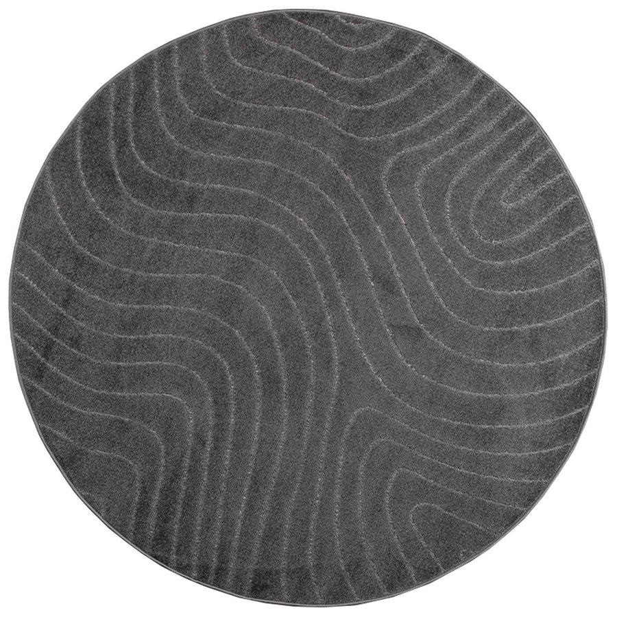 Vloerkleden Rond Antraciet Ø 120 CM