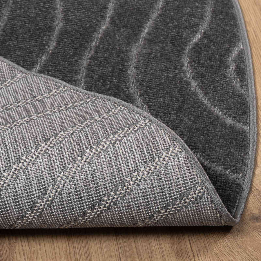 Vloerkleden Rond Antraciet Ø 160 CM