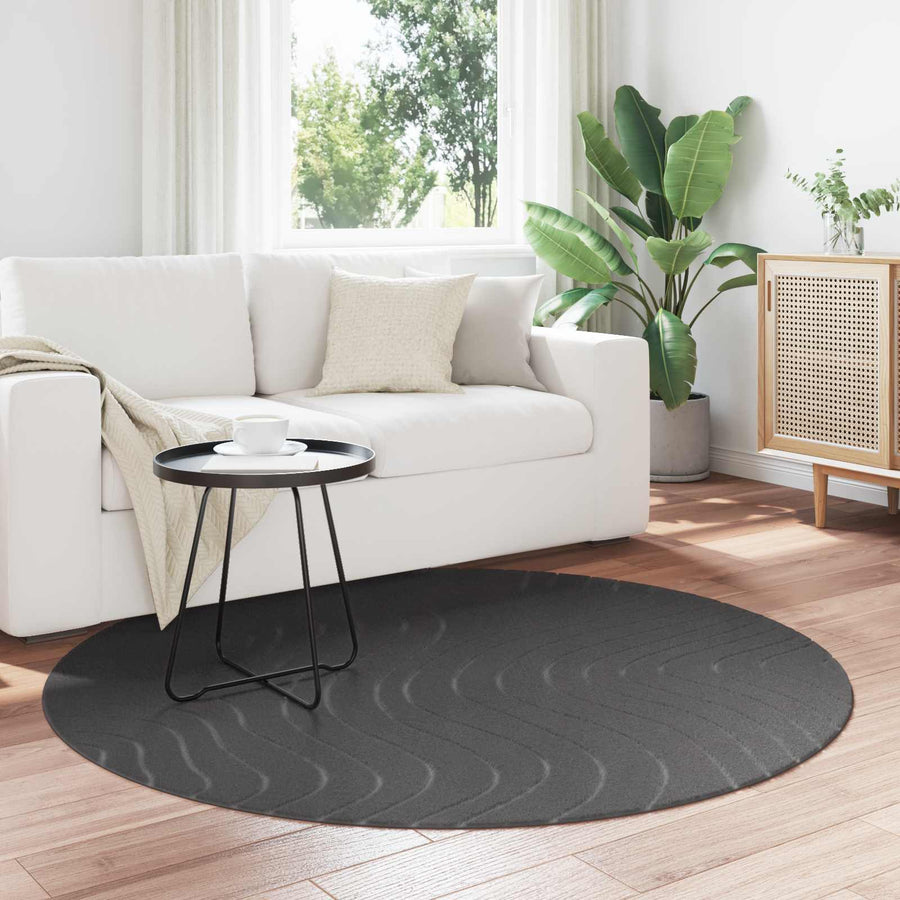Vloerkleden Rond Antraciet Ø 200 CM