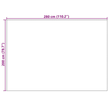 Vloerkleden Rechthoekig Crème 280 x 200 cm