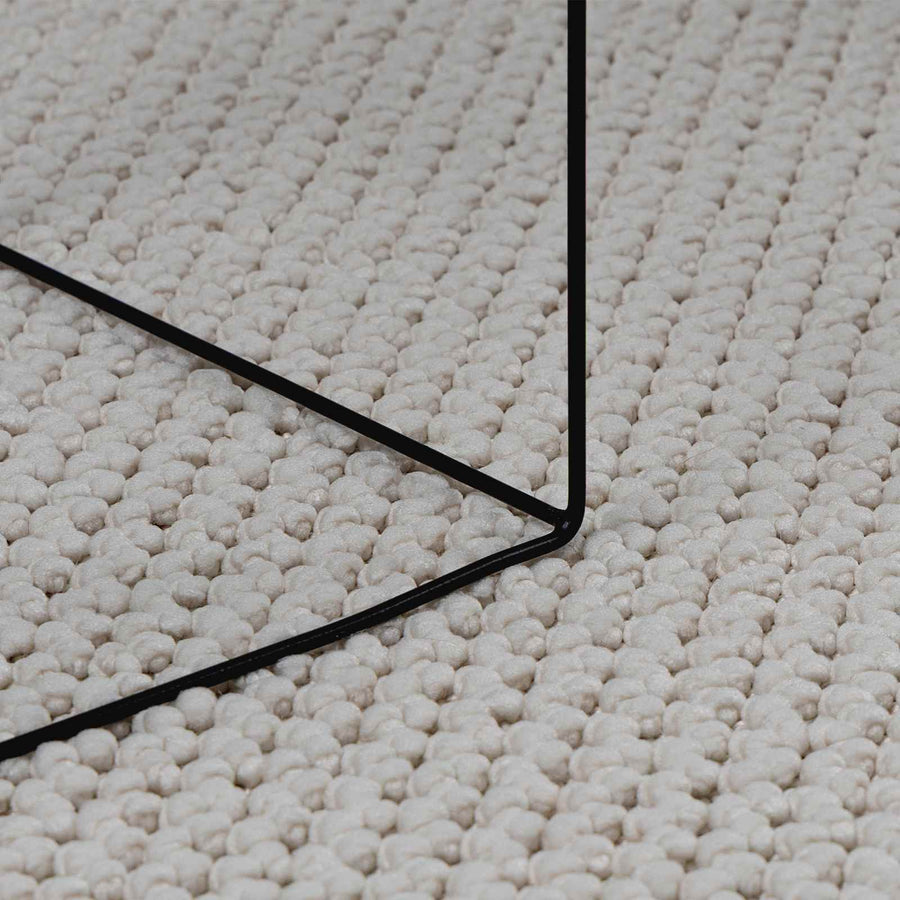 Vloerkleden Vierkant Crème 200 x 200 cm