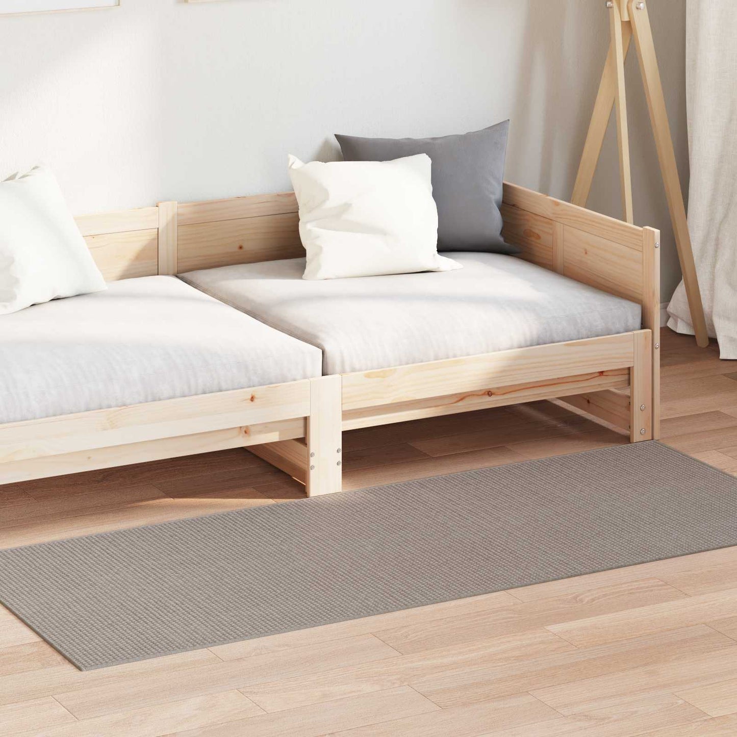 Vloerkleden Rechthoekig HUARTE Taupe 200 x 80 cm Polyester