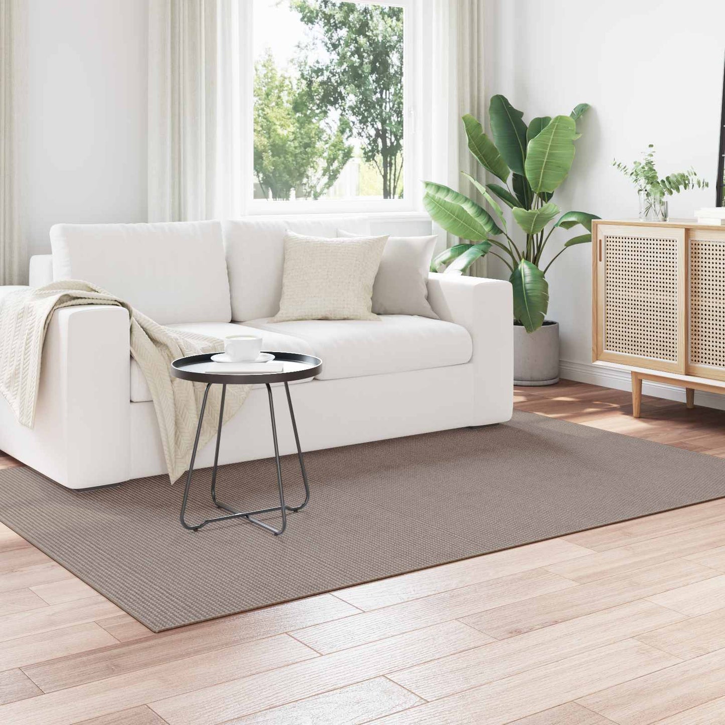 Vloerkleden Rechthoekig HUARTE Taupe 230 x 160 cm Polyester