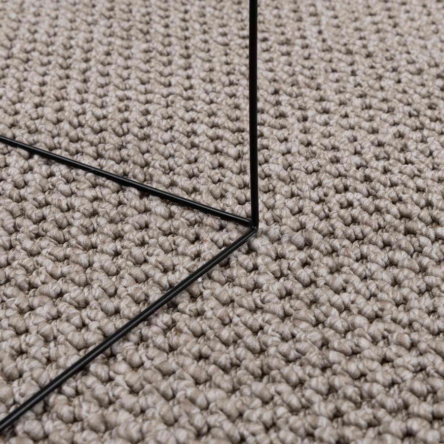Vloerkleden Vierkant HUARTE Taupe 120 x 120 cm Polyester