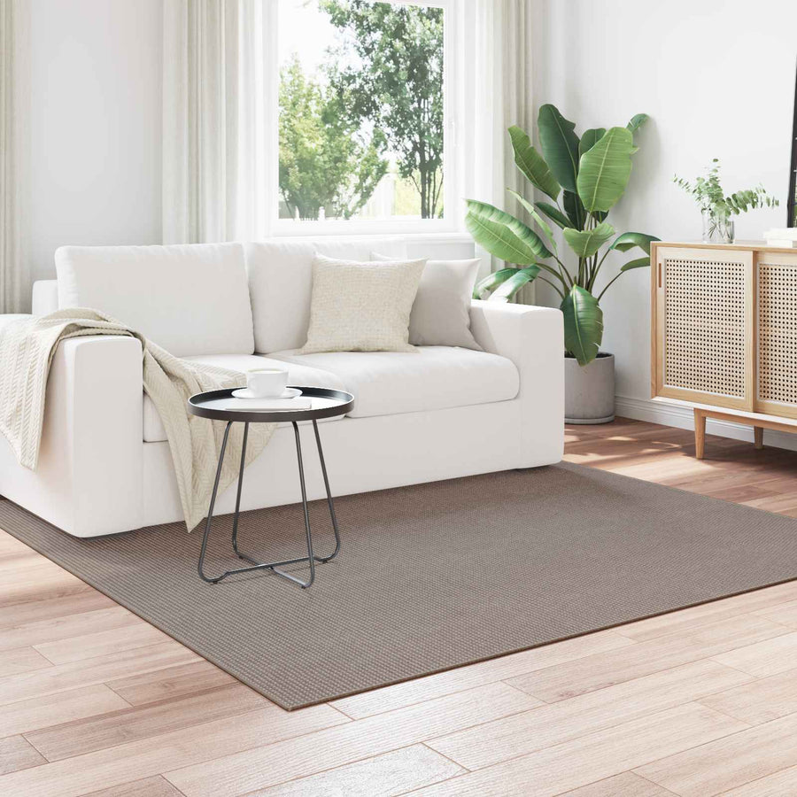 Vloerkleden Vierkant HUARTE Taupe 200 x 200 cm Polyester
