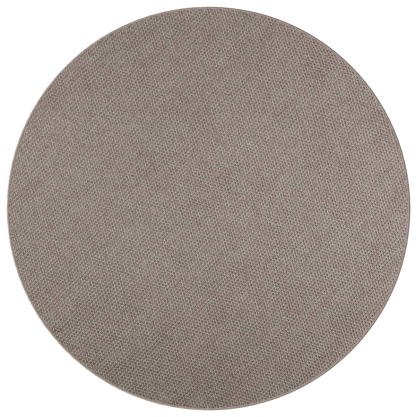 Vloerkleden Rond HUARTE Taupe Ø 120 CM Polyester