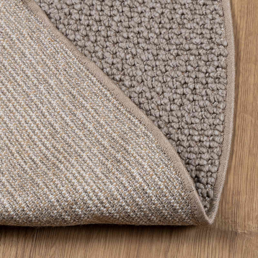 Vloerkleden Rond HUARTE Taupe Ø 160 CM Polyester