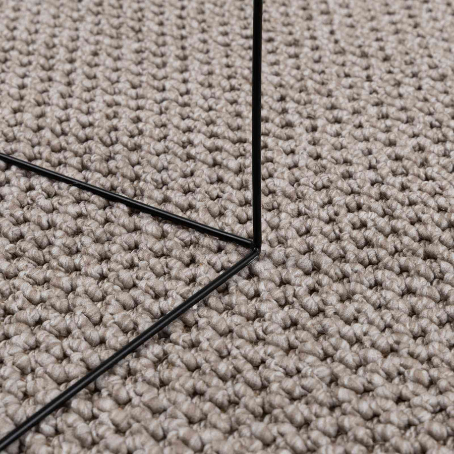 Vloerkleden Rond HUARTE Taupe Ø 160 CM Polyester