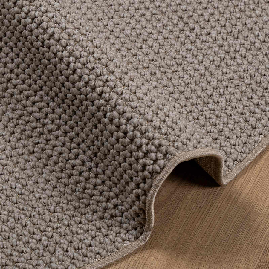 Vloerkleden Rond HUARTE Taupe Ø 160 CM Polyester