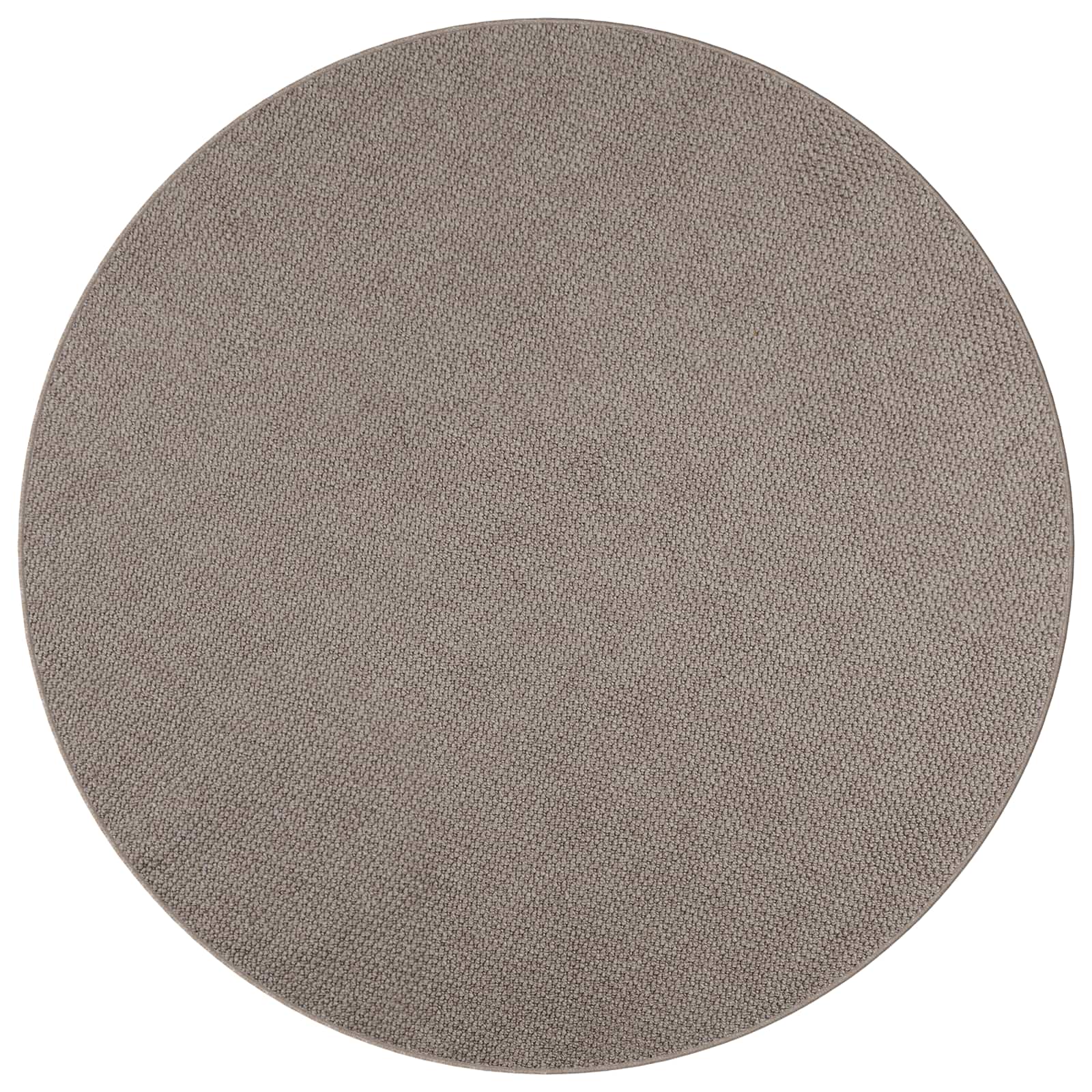 Vloerkleden Rond HUARTE Taupe Ø 160 CM Polyester