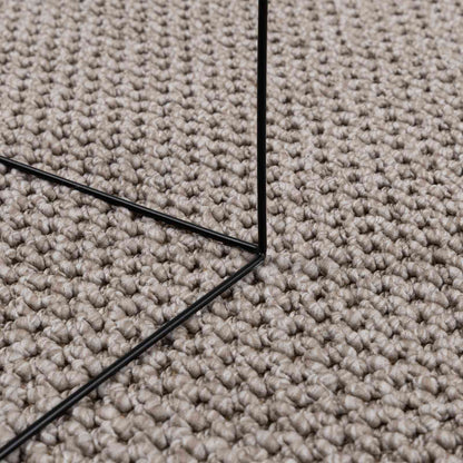 Vloerkleden Rond HUARTE Taupe Ø 200 CM Polyester