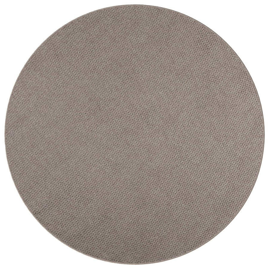 Vloerkleden Rond HUARTE Taupe Ø 200 CM Polyester