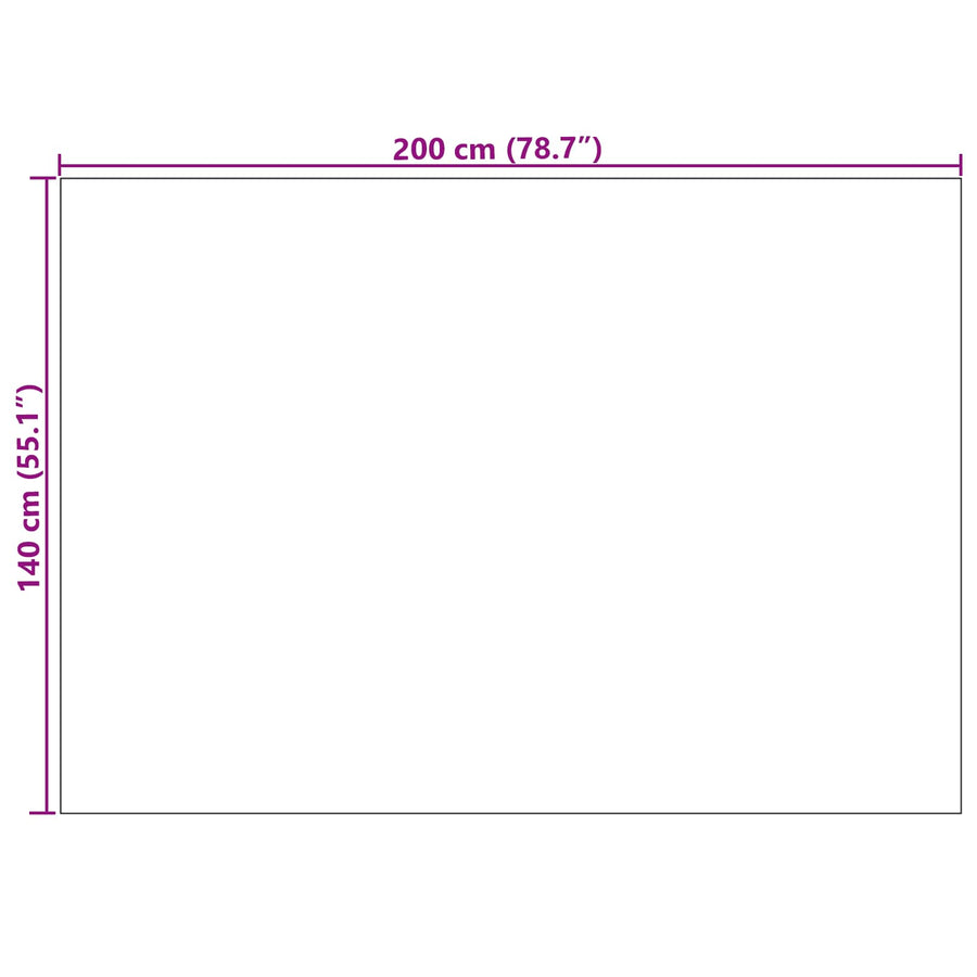 Vloerkleden Rechthoekig Crème en Taupe 200 x 140 cm