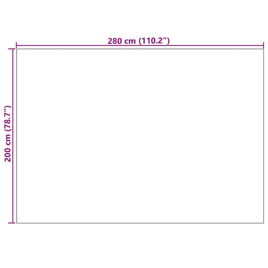 Vloerkleden Rechthoekig Crème en Taupe 280 x 200 cm