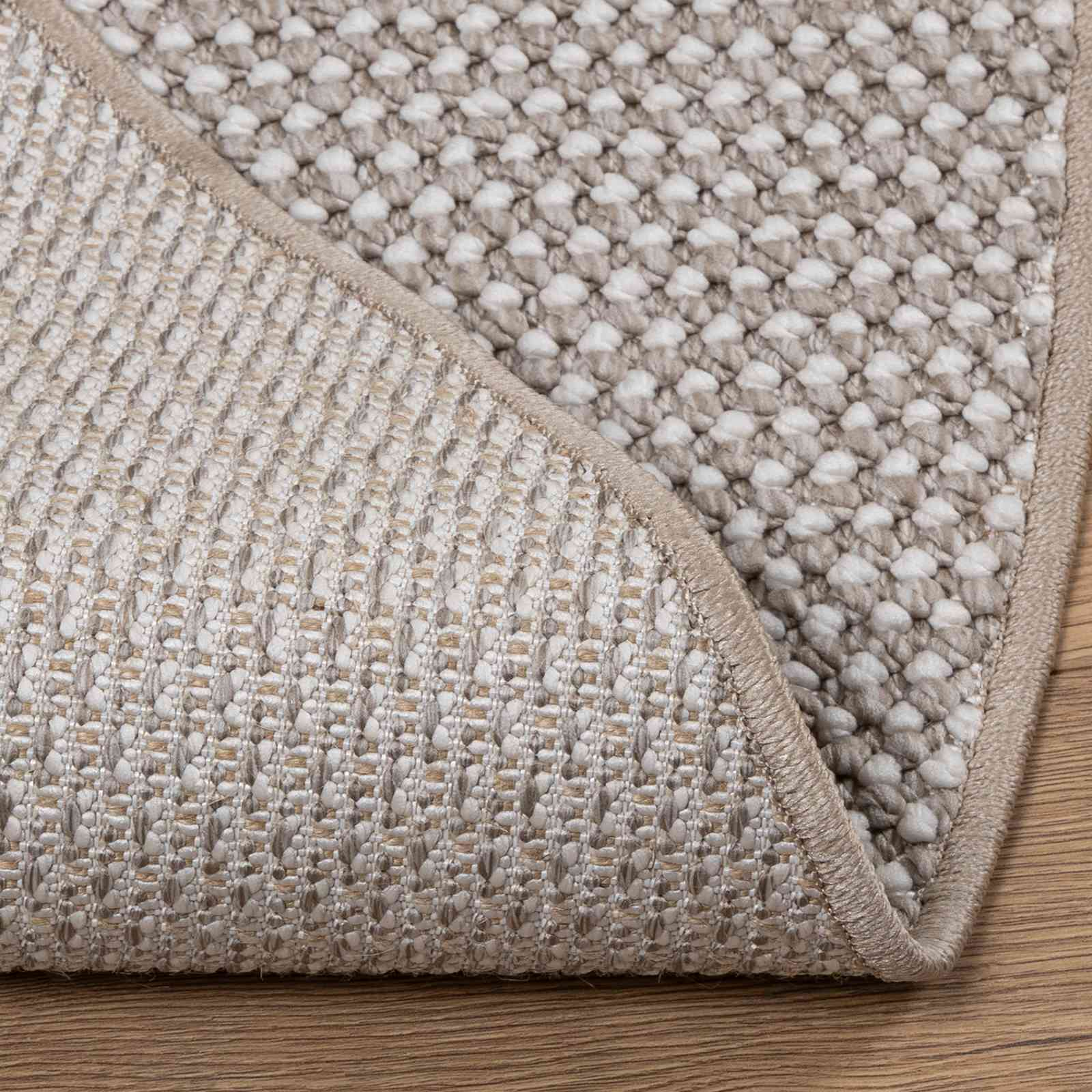 Vloerkleden Rond Crème en Taupe Ø 120 CM