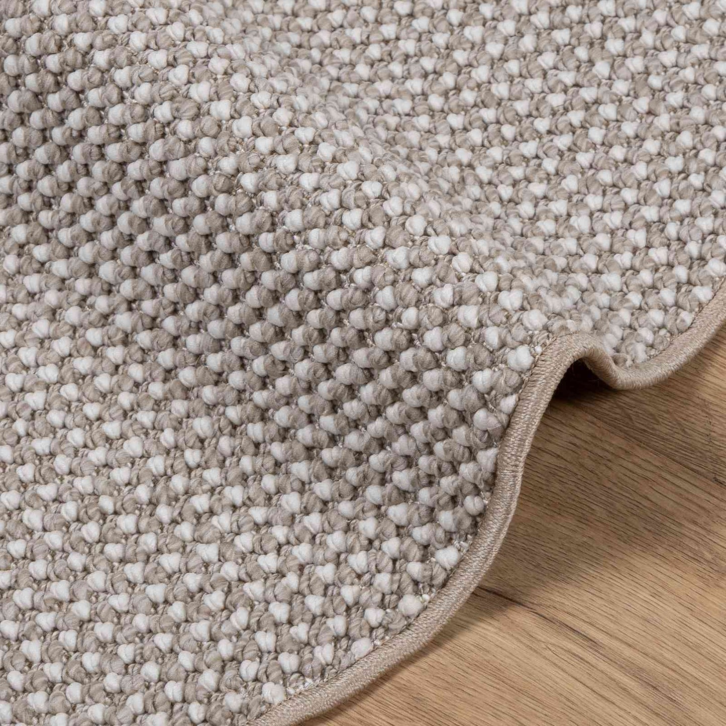 Vloerkleden Rond Crème en Taupe Ø 120 CM