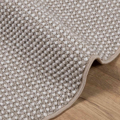 Vloerkleden Rond Crème en Taupe Ø 120 CM