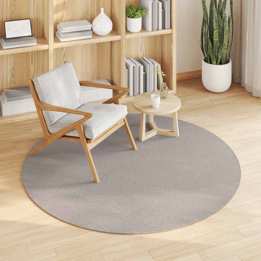 Vloerkleden Rond Crème en Taupe Ø 160 CM