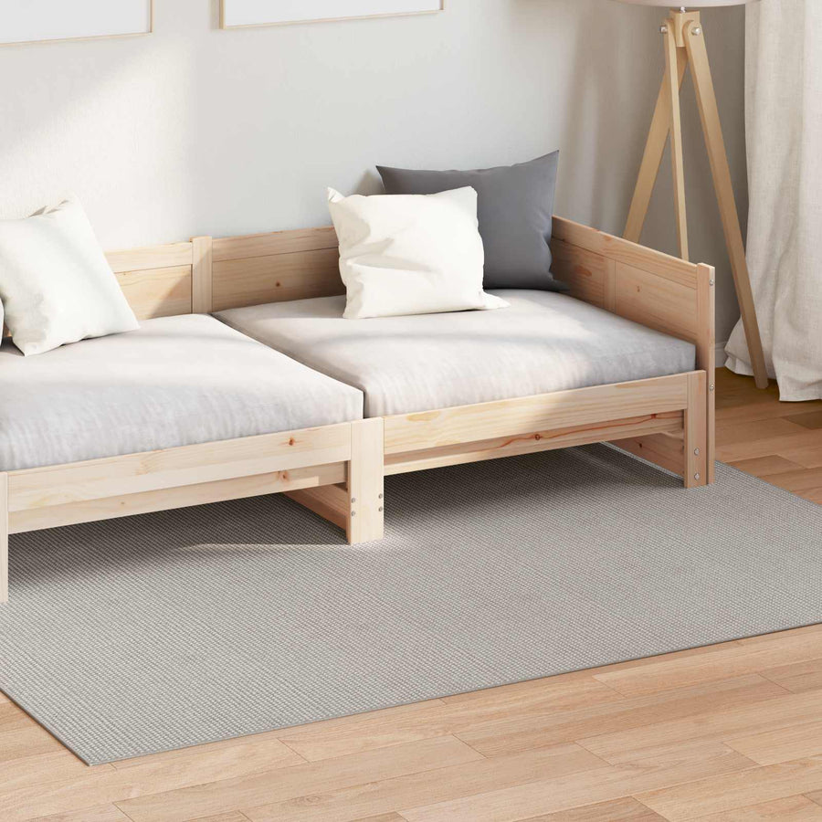 Vloerkleden HUARTE Crème en Grijs 170 x 120 cm Polyester