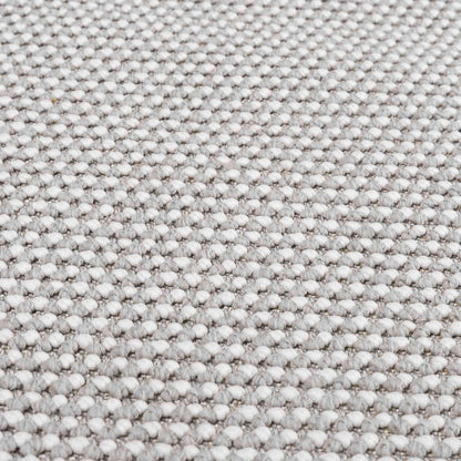 Vloerkleden HUARTE Crème en Grijs 120 x 120 cm Polyester