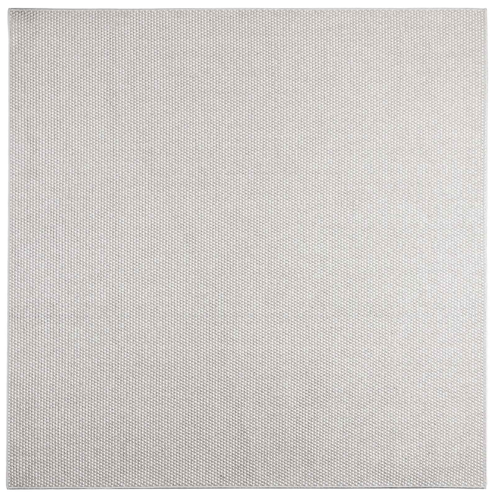 Vloerkleden HUARTE Crème en Grijs 120 x 120 cm Polyester