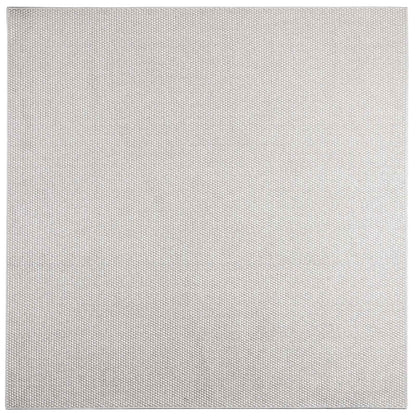 Vloerkleden HUARTE Crème en Grijs 120 x 120 cm Polyester