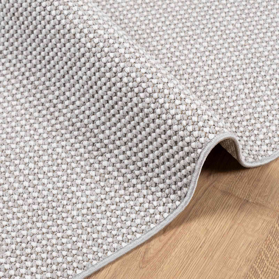 Vloerkleden HUARTE Crème en Grijs 200 x 200 cm Polyester