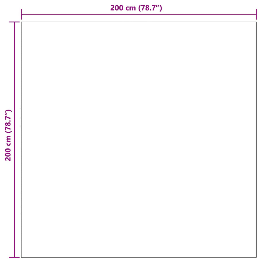 Vloerkleden HUARTE Crème en Grijs 200 x 200 cm Polyester