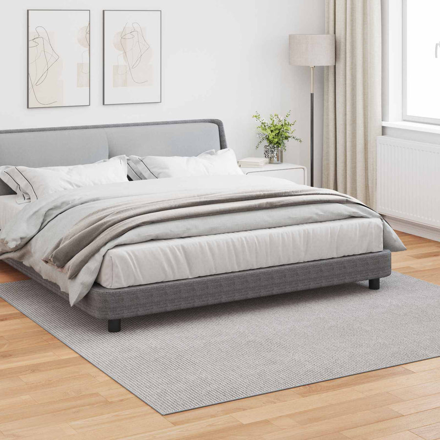 Vloerkleden HUARTE Crème en Grijs 240 x 240 cm Polyester