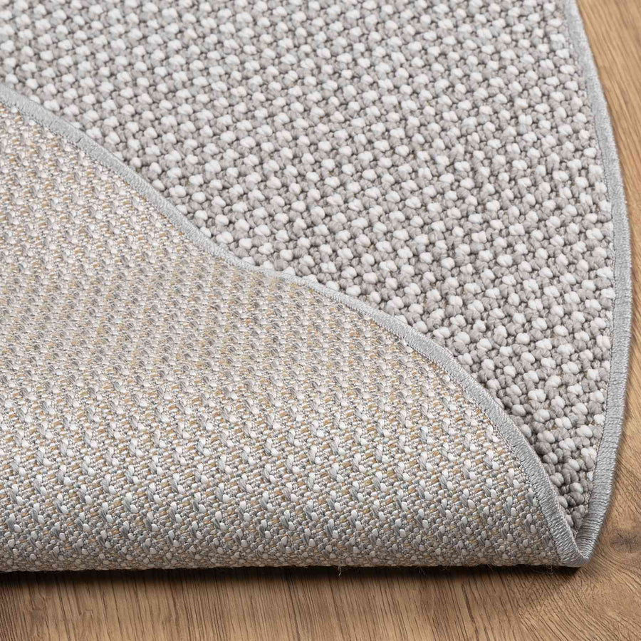 Vloerkleden Rond HUARTE Crème en Grijs Ø 120 CM Polyester