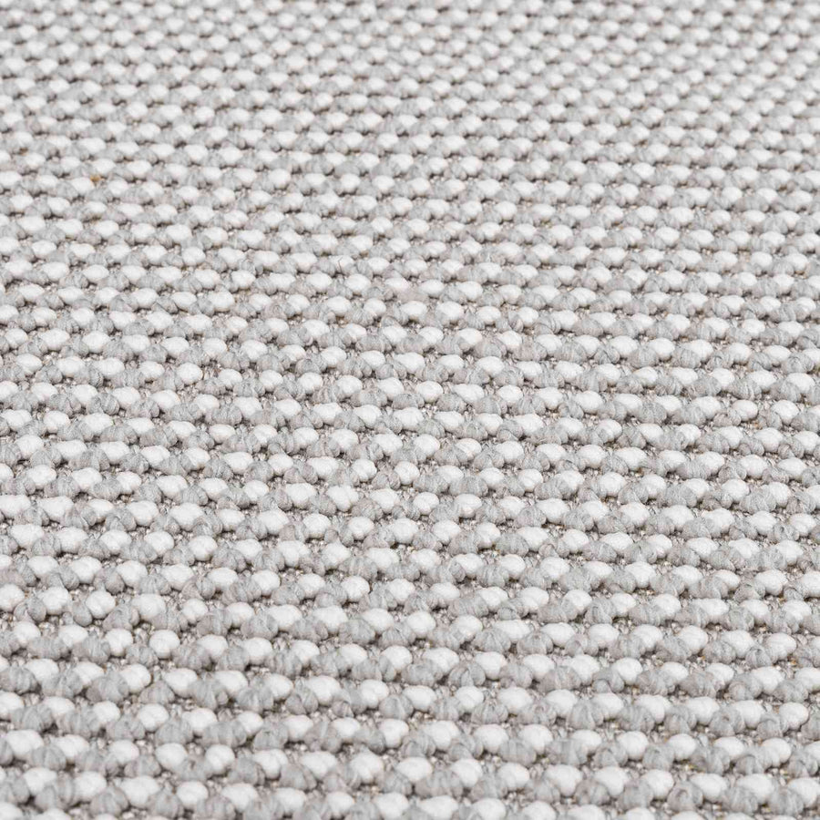 Vloerkleden Rond HUARTE Crème en Grijs Ø 120 CM Polyester