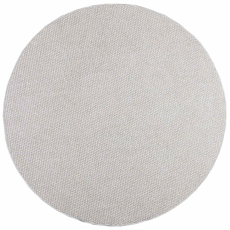 Vloerkleden Rond HUARTE Crème en Grijs Ø 120 CM Polyester