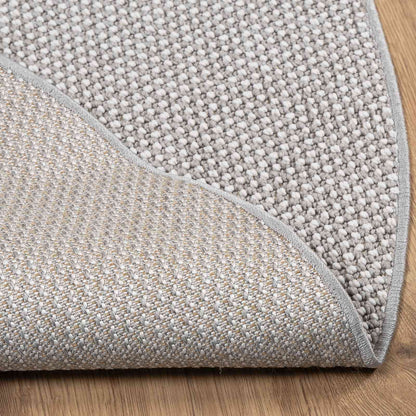 Vloerkleden Rond HUARTE Crème en Grijs Ø 160 CM Polyester