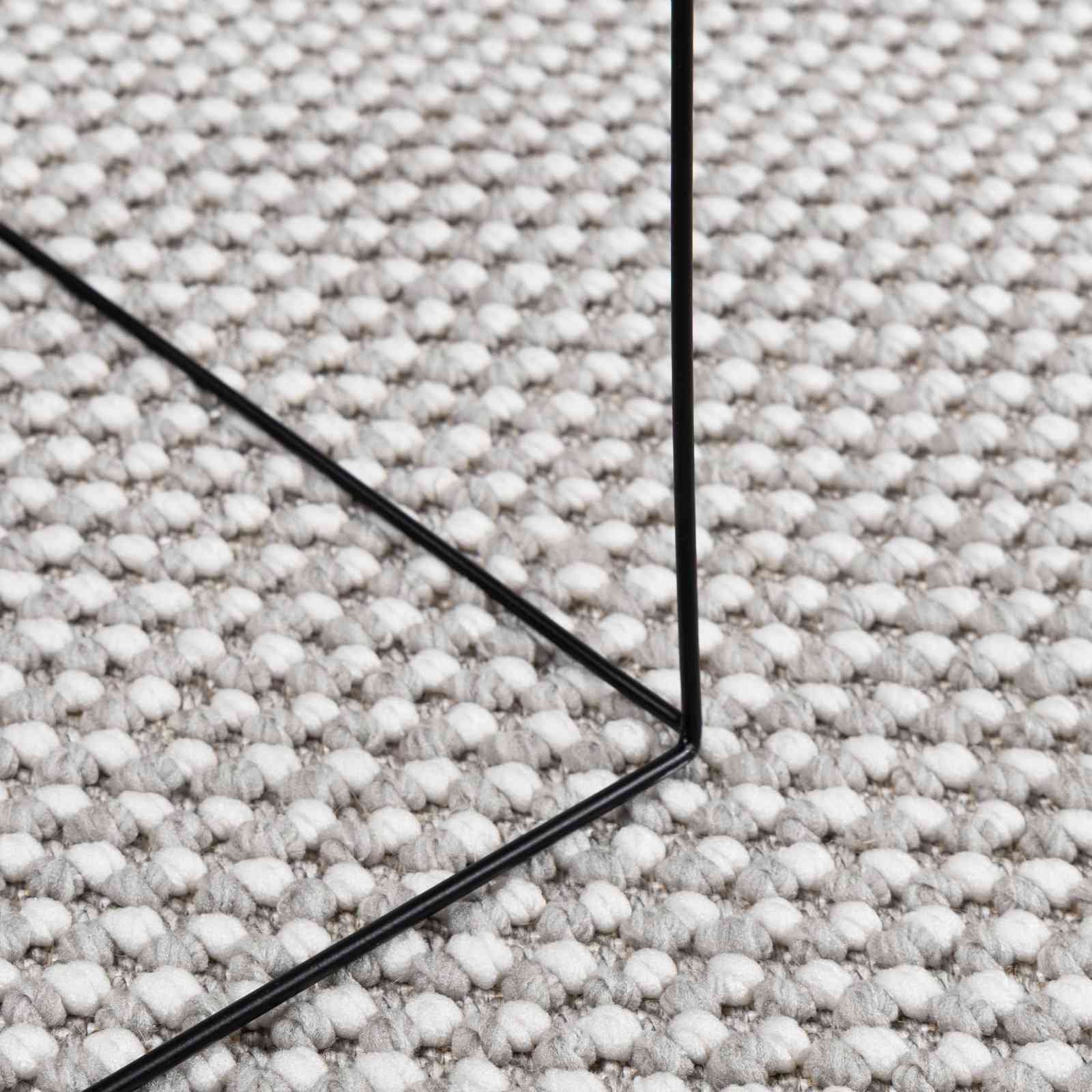 Vloerkleden Rond HUARTE Crème en Grijs Ø 160 CM Polyester