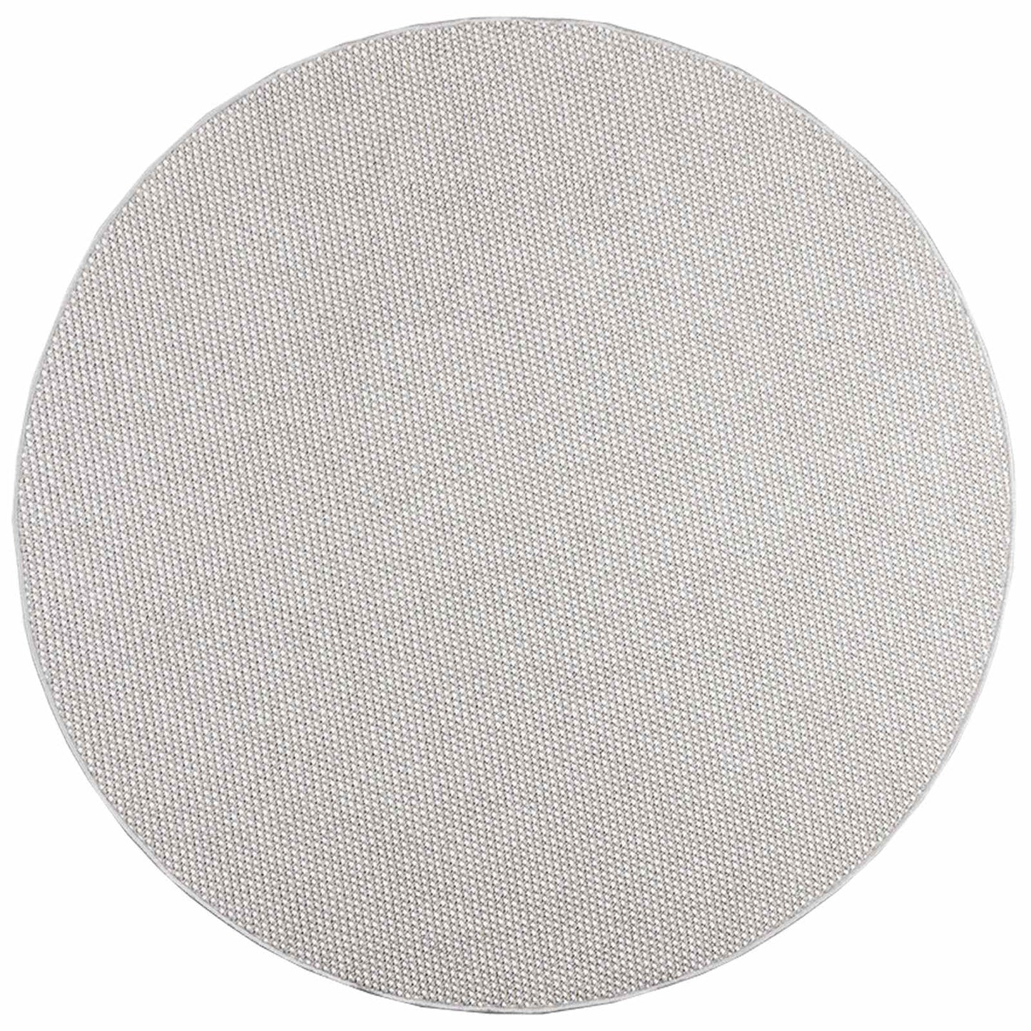 Vloerkleden Rond HUARTE Crème en Grijs Ø 160 CM Polyester