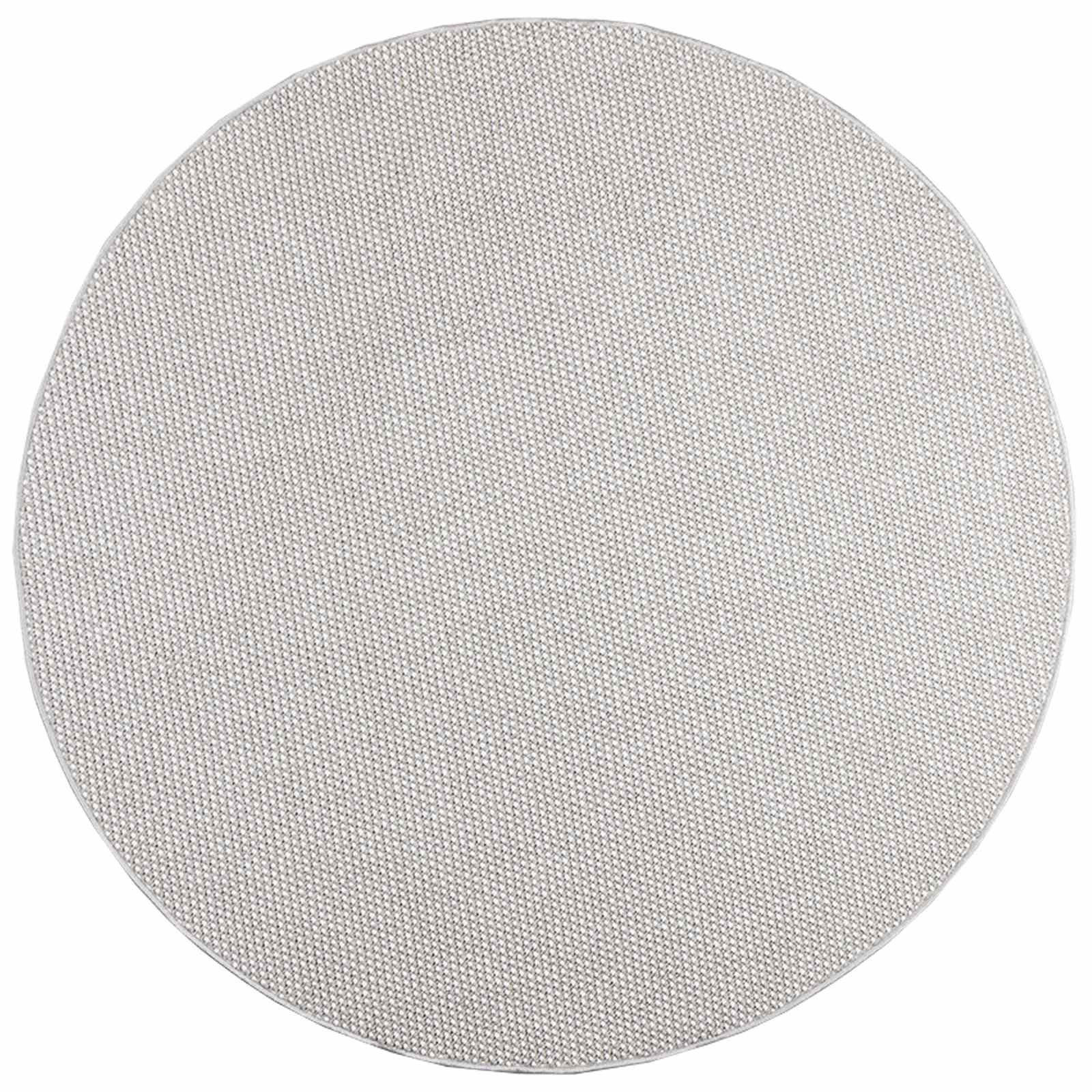 Vloerkleden Rond HUARTE Crème en Grijs Ø 160 CM Polyester