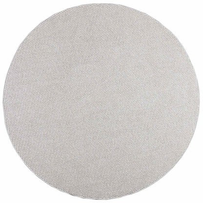 Vloerkleden Rond HUARTE Crème en Grijs Ø 160 CM Polyester