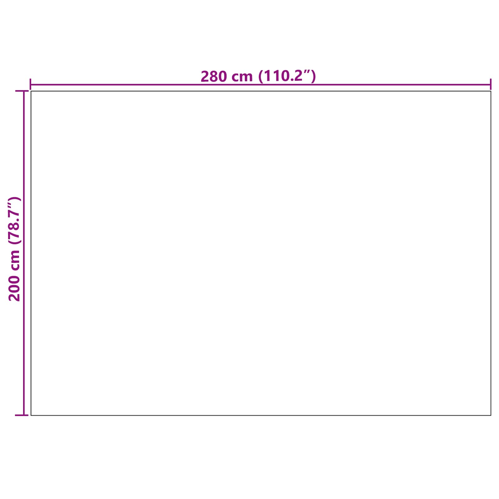 Vloerkleden Rechthoekig Crème 280 x 200 cm