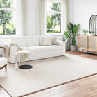 Rugs Rectangular SIROLO Cream 340 x 240 cm Polyester