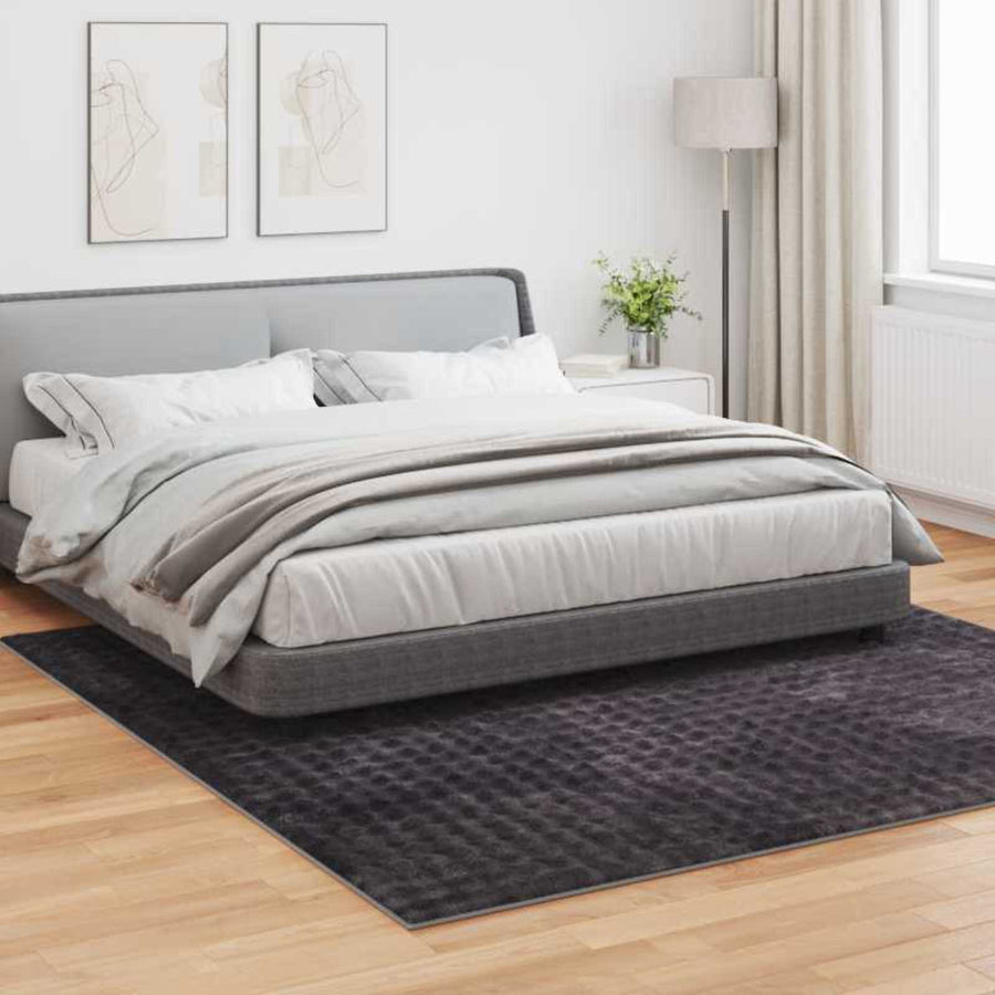 Vloerkleden Vierkant HUARTE Beige 120 x 120 cm Polyester