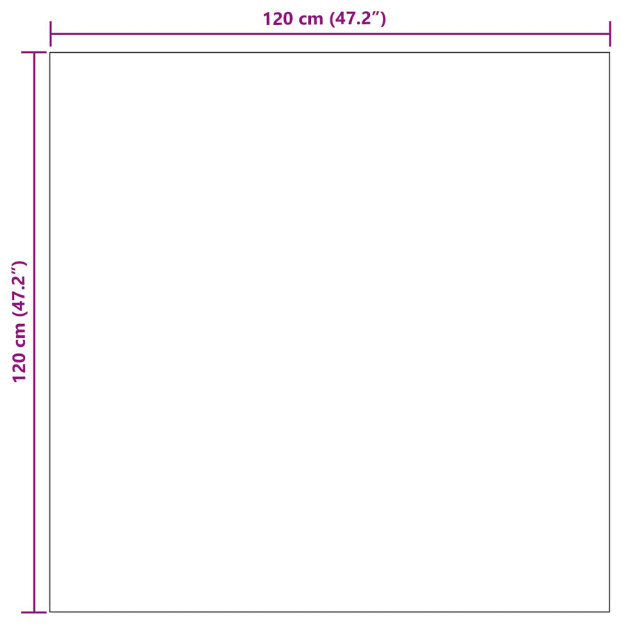 Vloerkleden Vierkant HUARTE Beige 120 x 120 cm Polyester