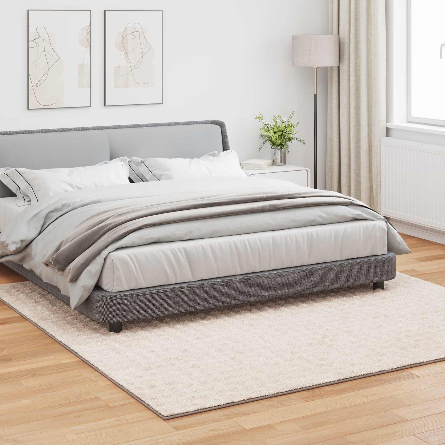 Vloerkleden Vierkant Beige 240 x 240 cm
